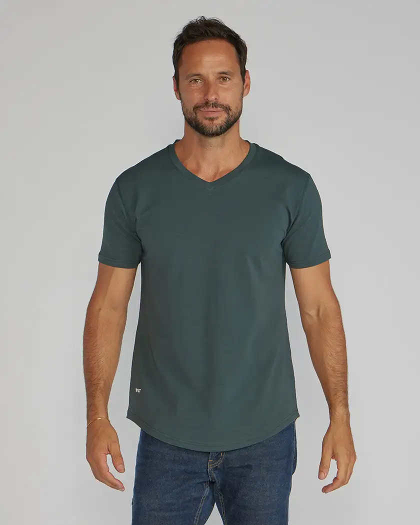 Drop-Cut V-Neck: Lux