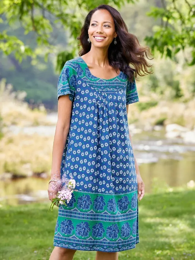 Knee-Length Cotton Muumuu