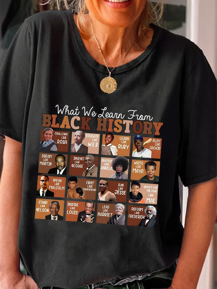 Women'S What We Team From Round-Neck Short-Sleeved T-Shirt
