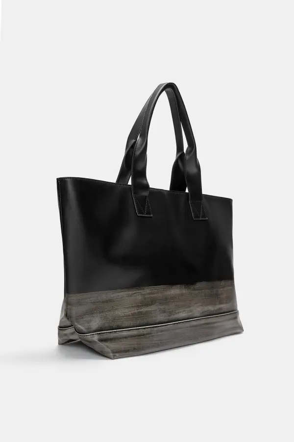 Bolso shopper efecto desgastado