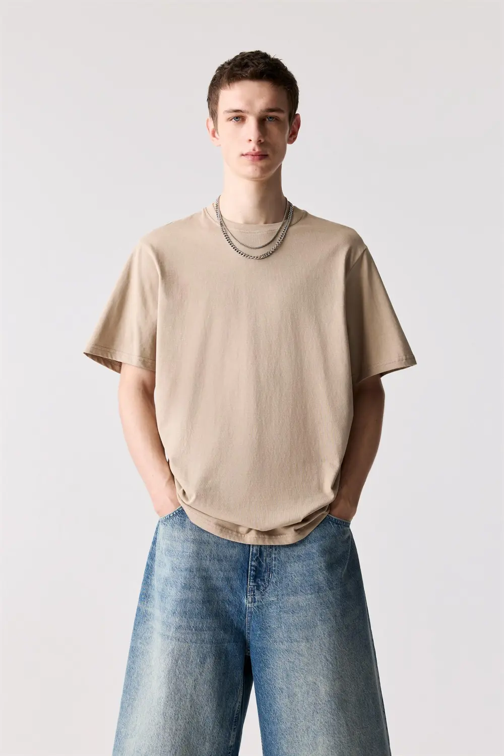 Basic short sleeve cotton T-shirt