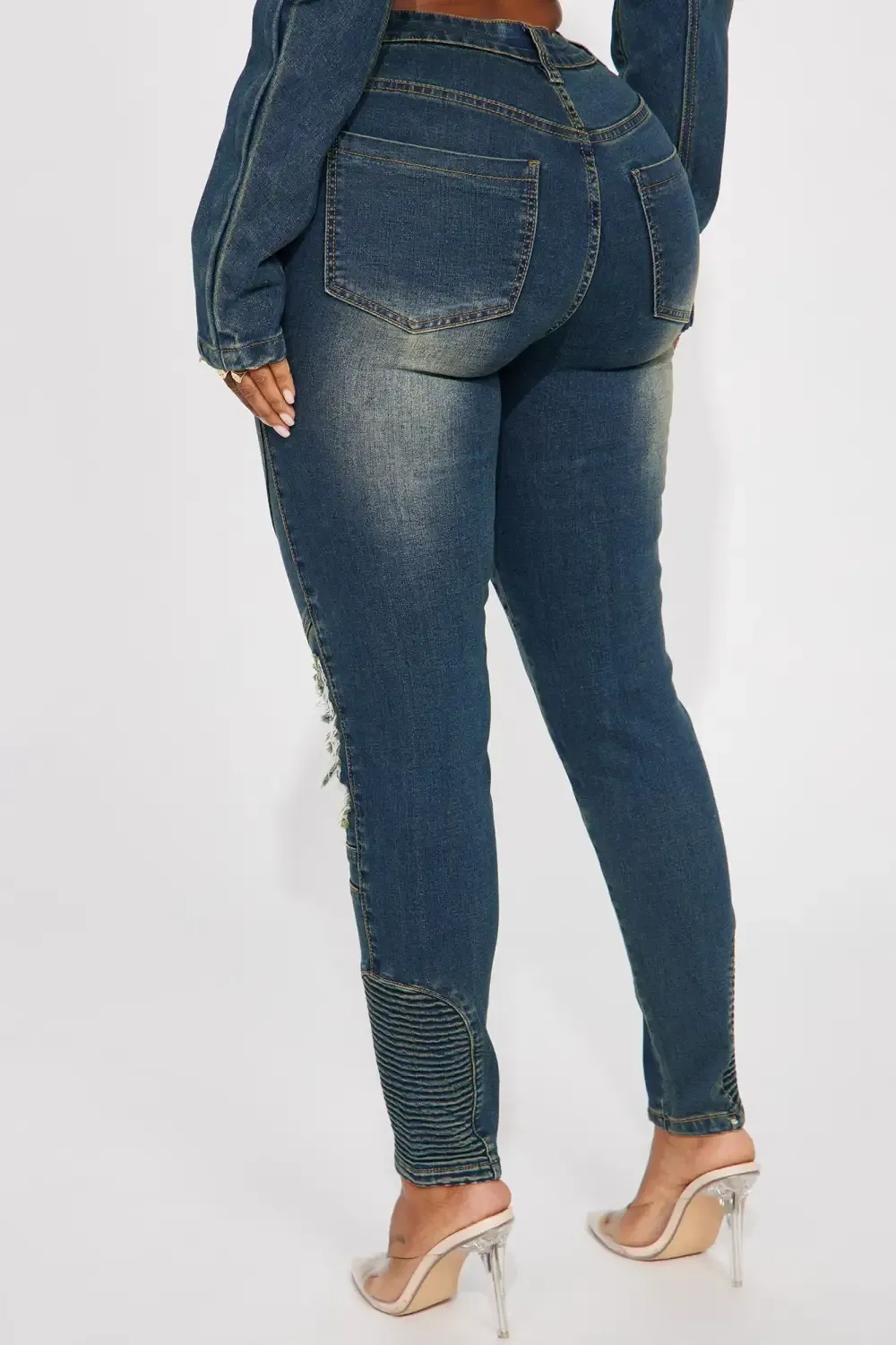 Contenta Tinted Stretch Jeans - Dark Wash