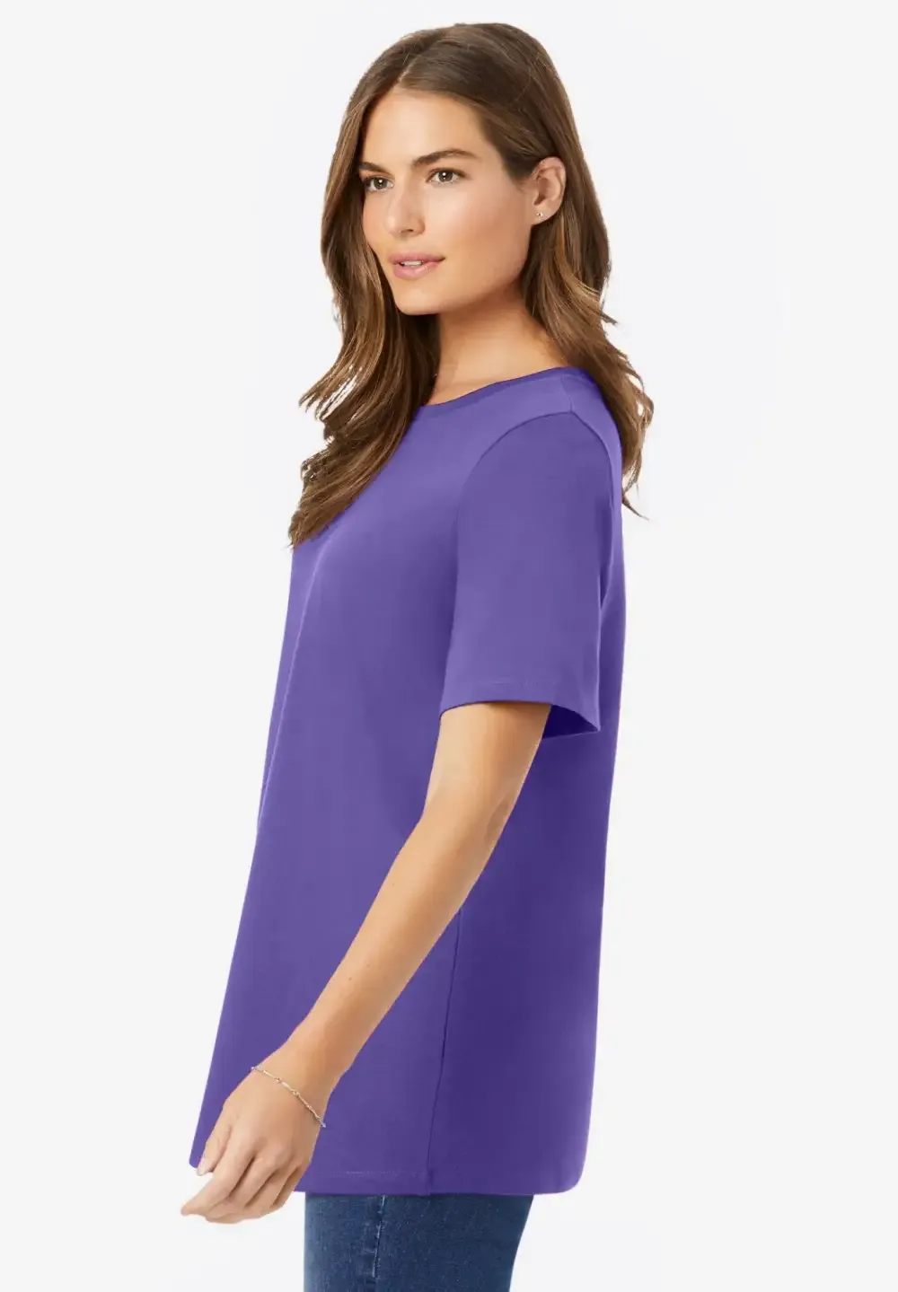Perfect Short-Sleeve Crewneck Tee