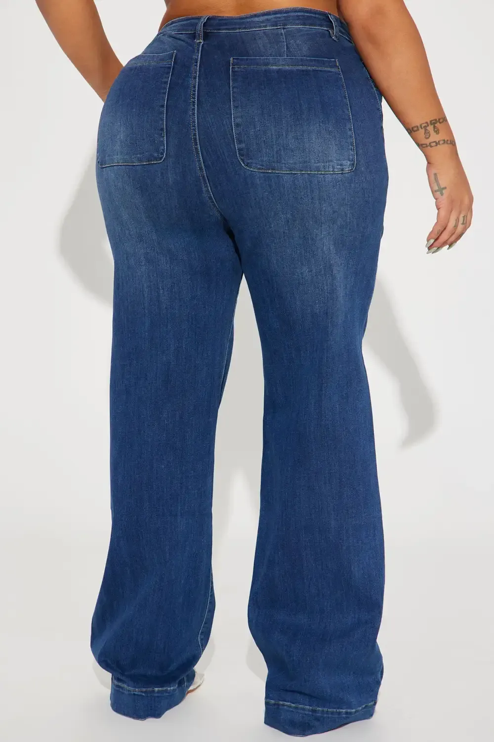 Margot Stretch Trouser Jeans - Dark Wash