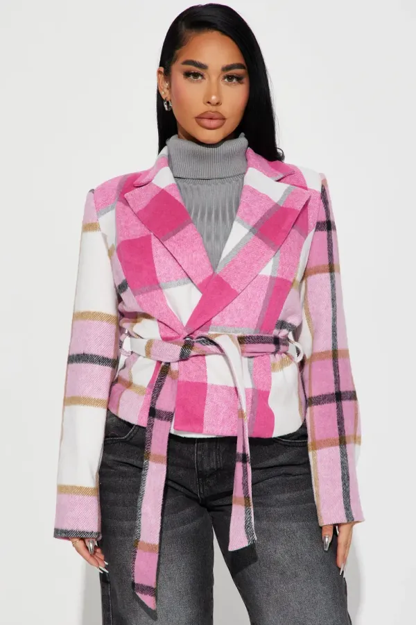 Put The Time In Jacket - Pink