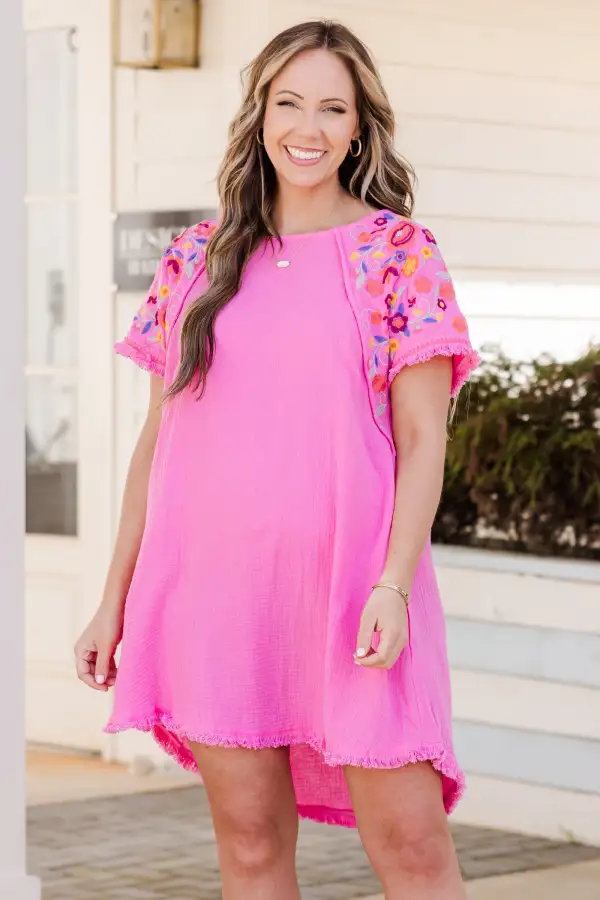 Coastal Cruise Dress, Bubblegum