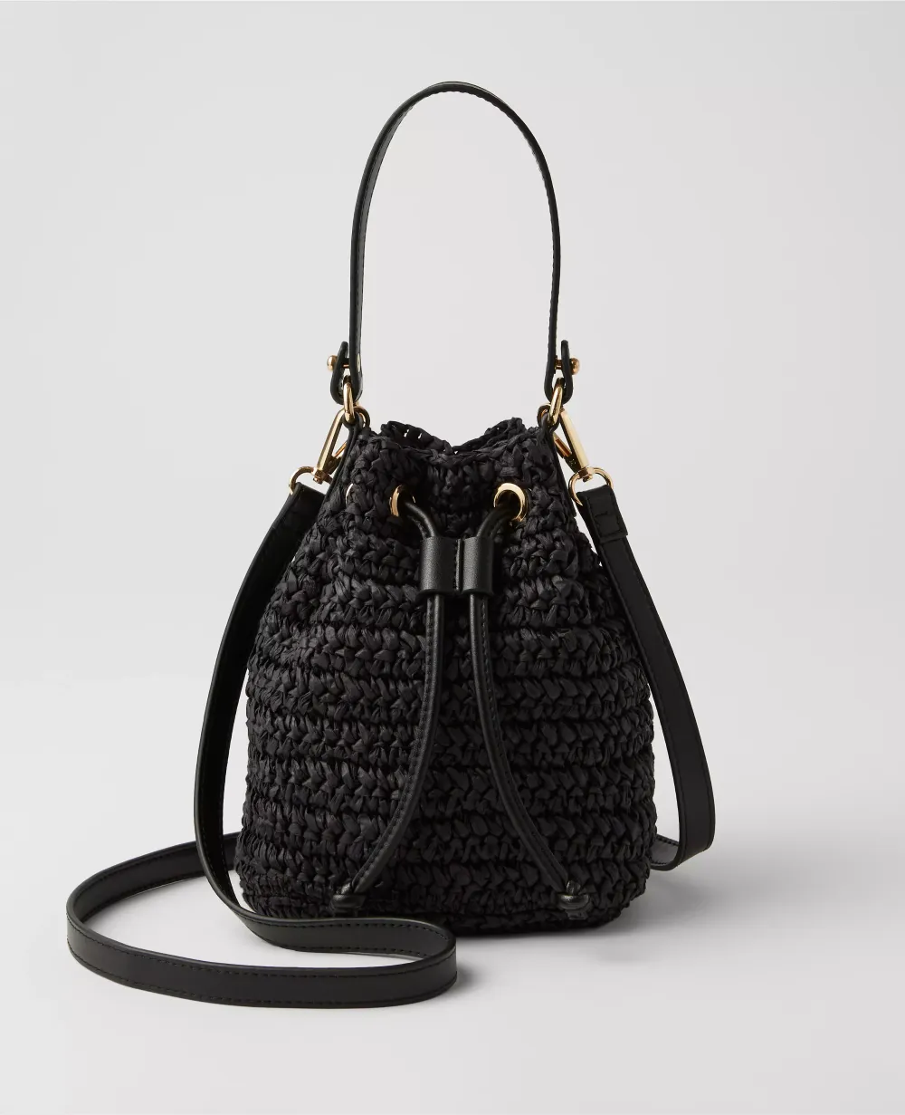 Weekend Collection Straw Bucket Bag