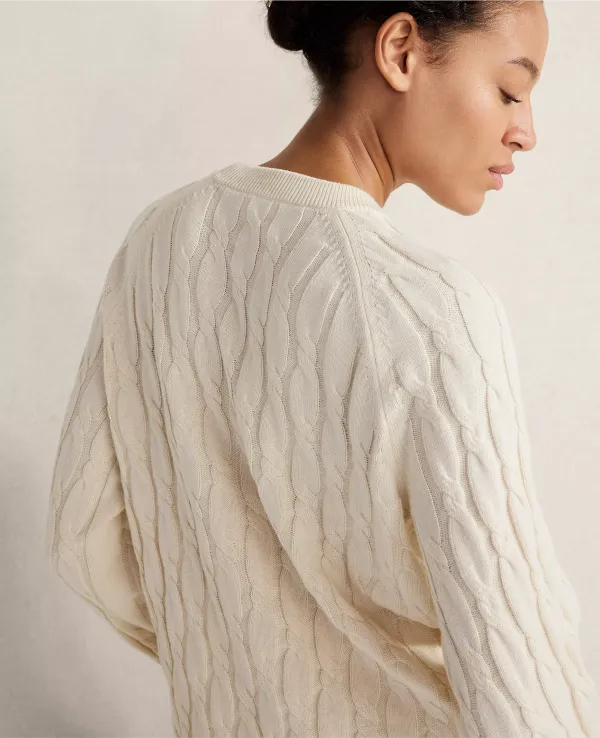 Haven Well Within Cotton Cashmere Cable Knit Sweater