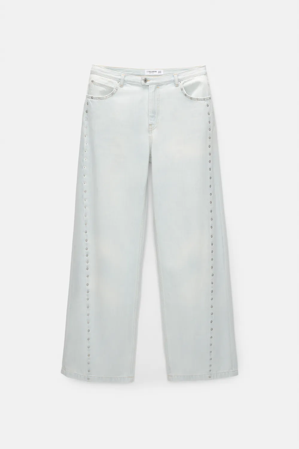 Jeans rectos tachas