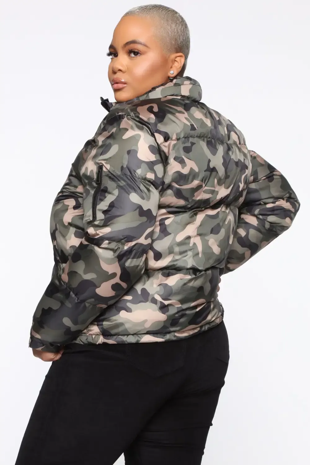 Surviving The Cold Puffer Jacket - Camouflage