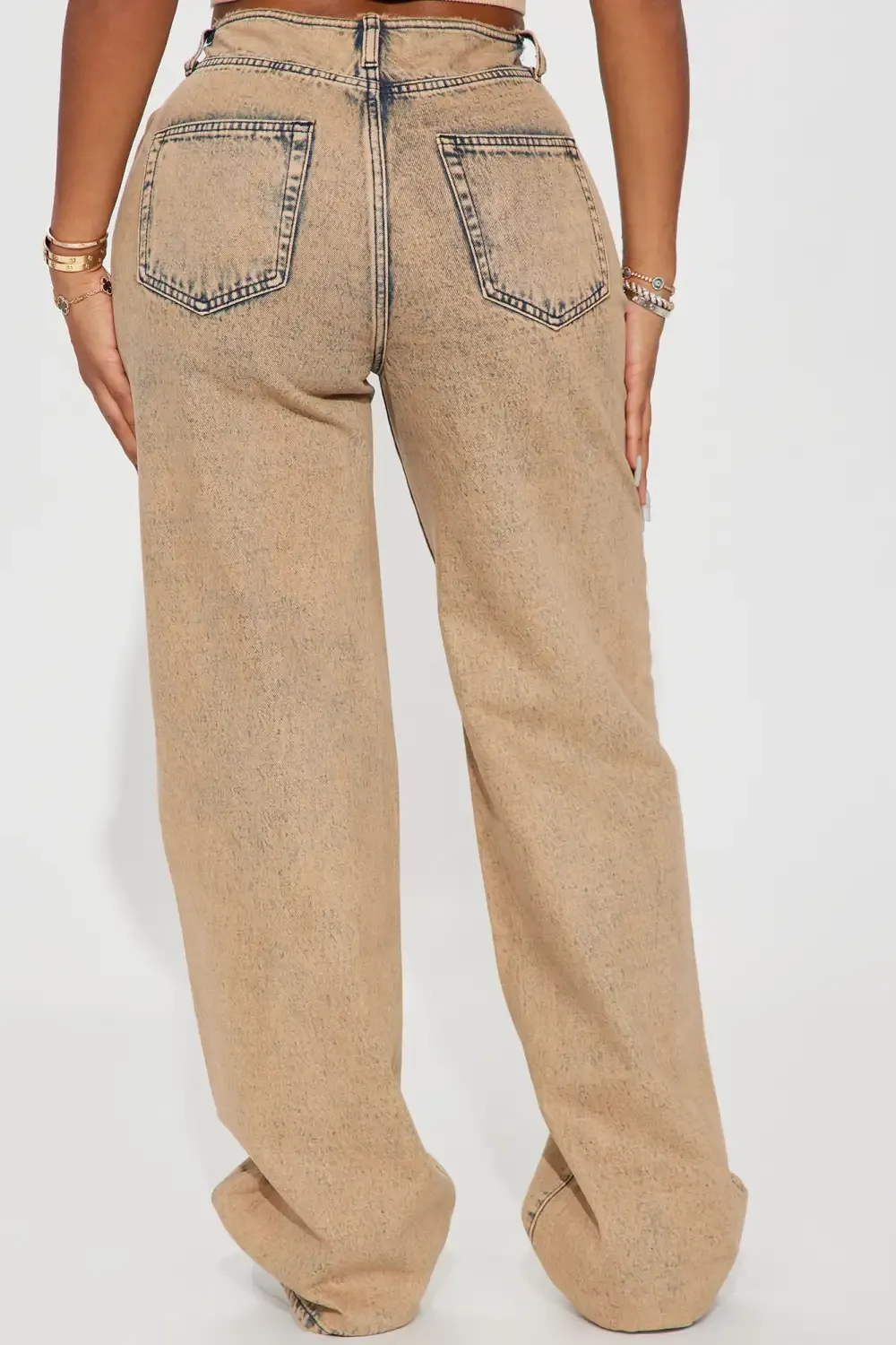 Coffee Break Straight Leg Jeans - Mocha