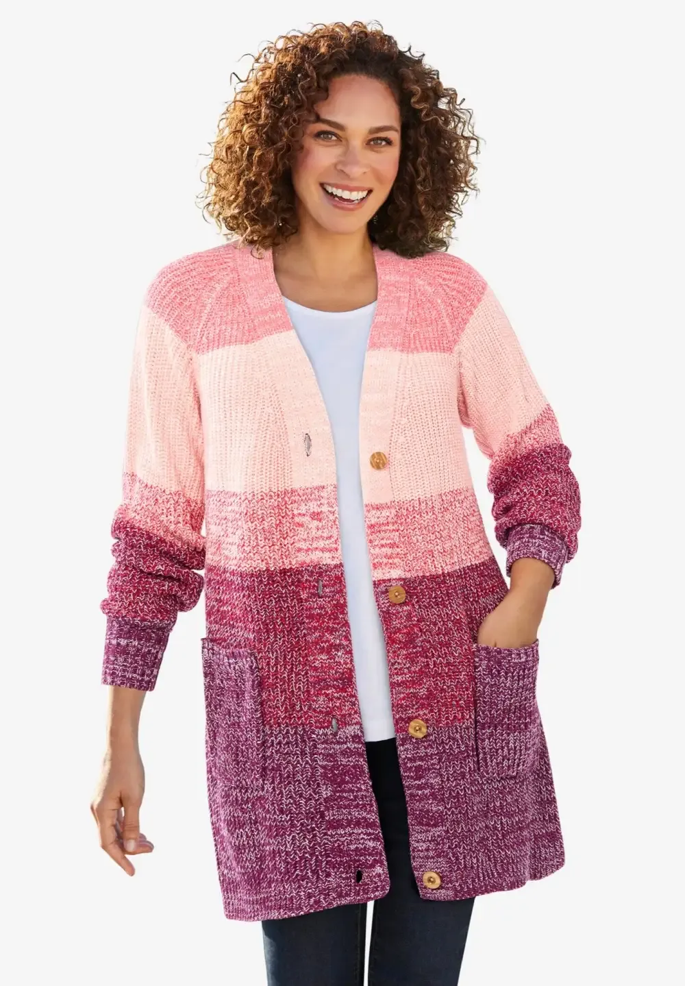 Ombre Shaker Cardigan