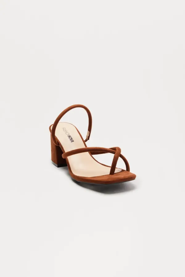 Emmaline Heeled Sandals - Chocolate