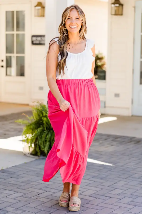 Be That Girl Skirt, Hot Pink