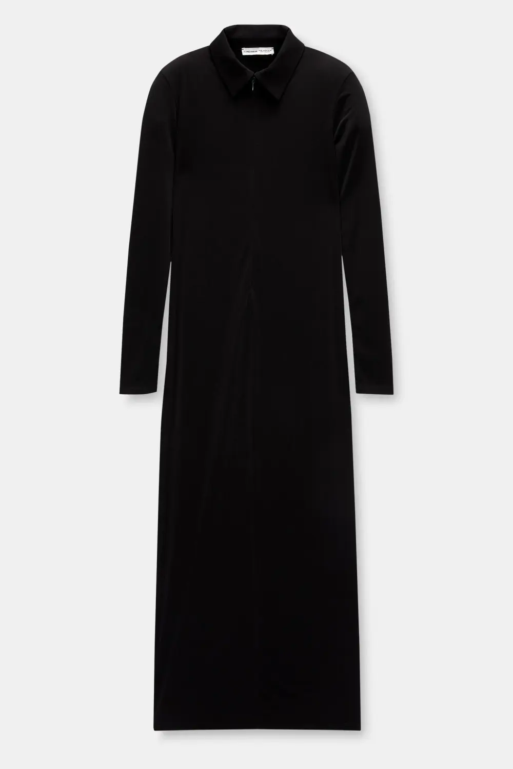 Vestido midi cuello polo