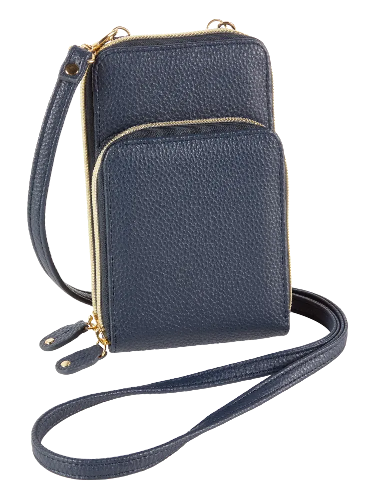 Women's Vertical RFID-Blocking Crossbody Bag