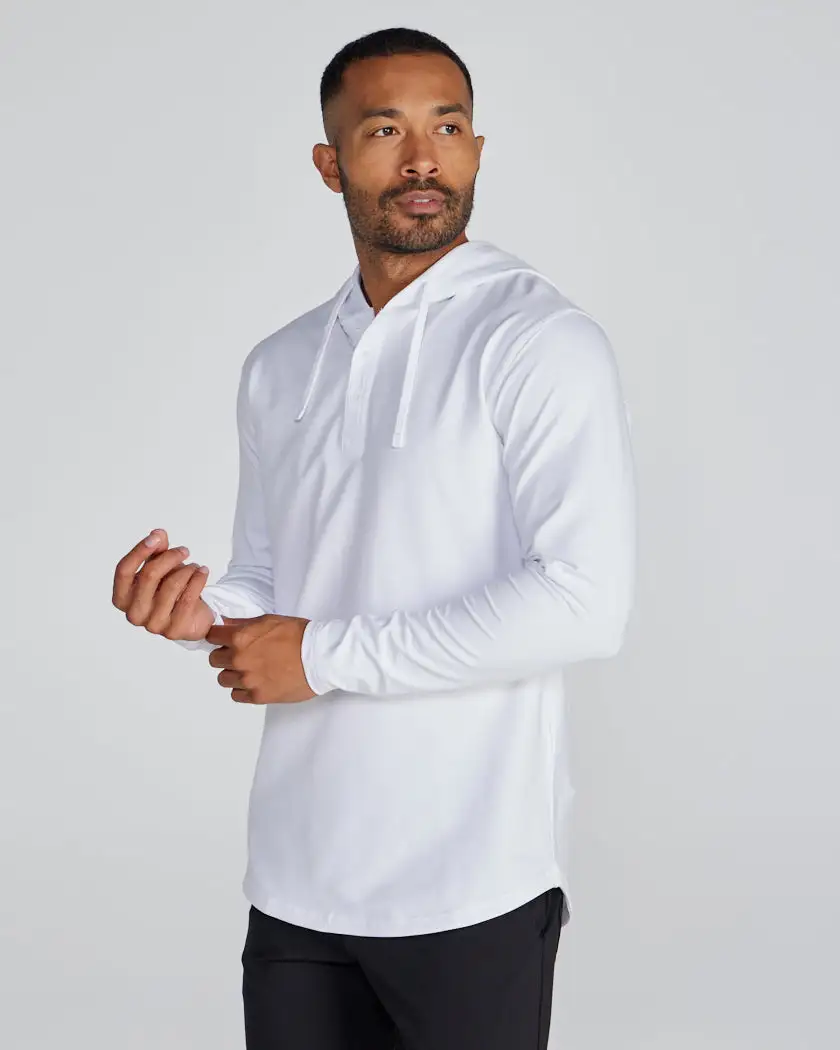 Drop-Cut: Lux Hooded Henley