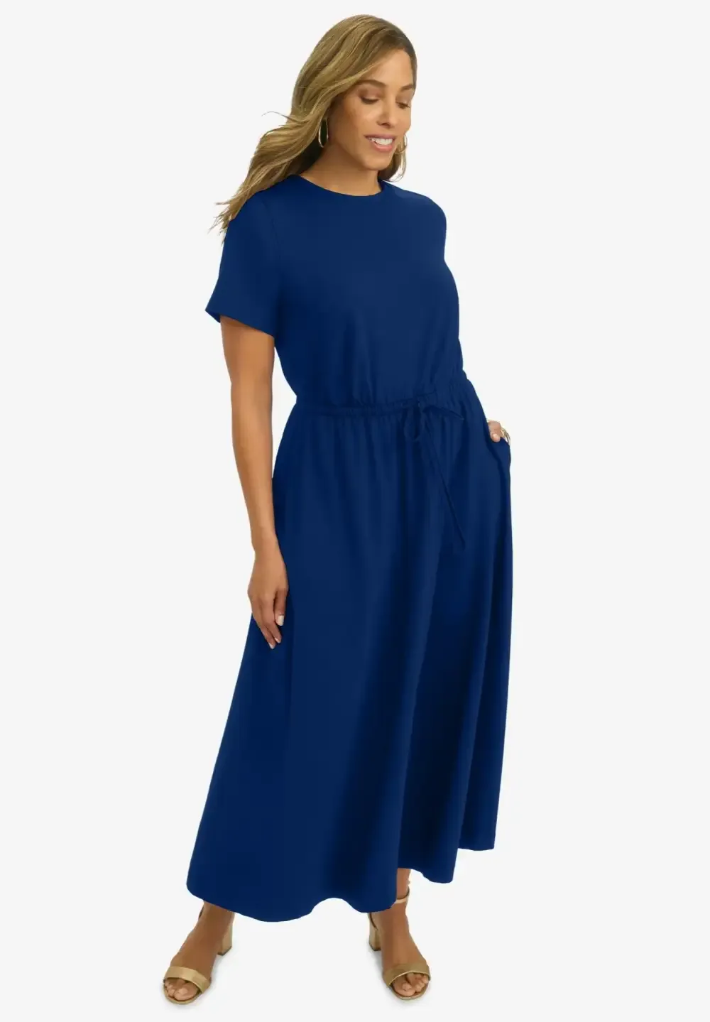 Drawstring Maxi Dress
