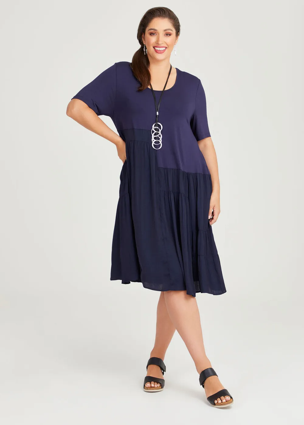 Luxe Tier Natural Dress