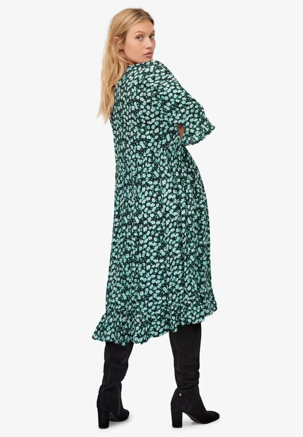 Ruffled Empire Dress