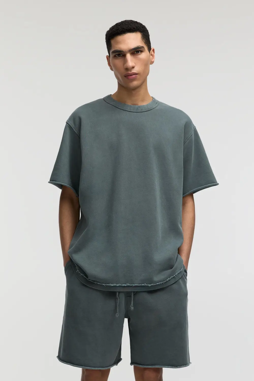 Short sleeve sweatshirt