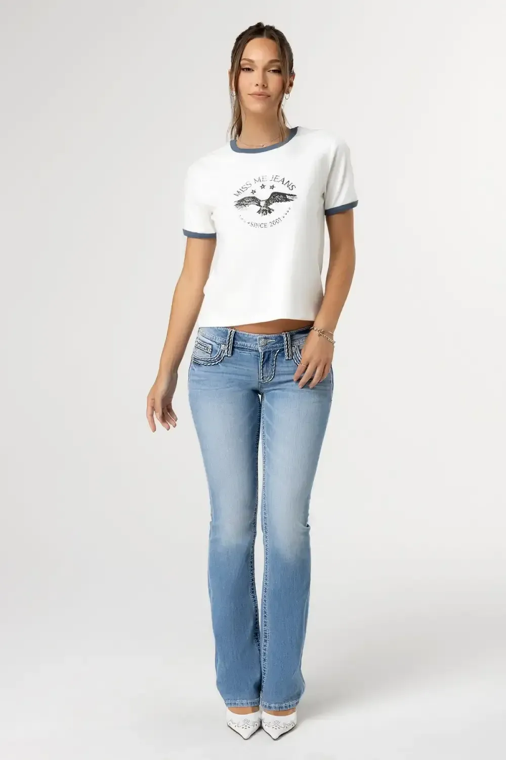 Cleo Stitched Bootcut Jeans