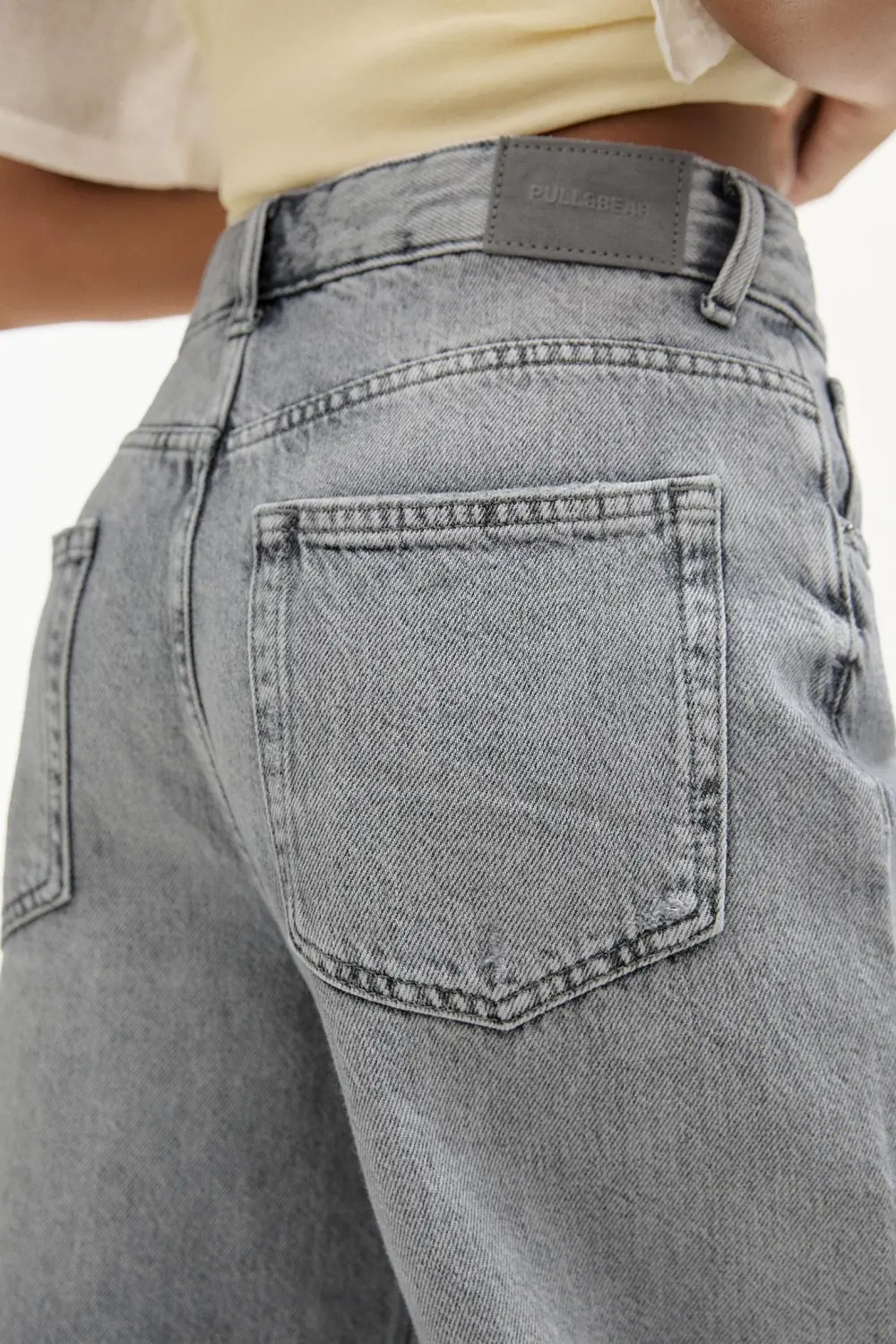 Jeans wide leg cropped