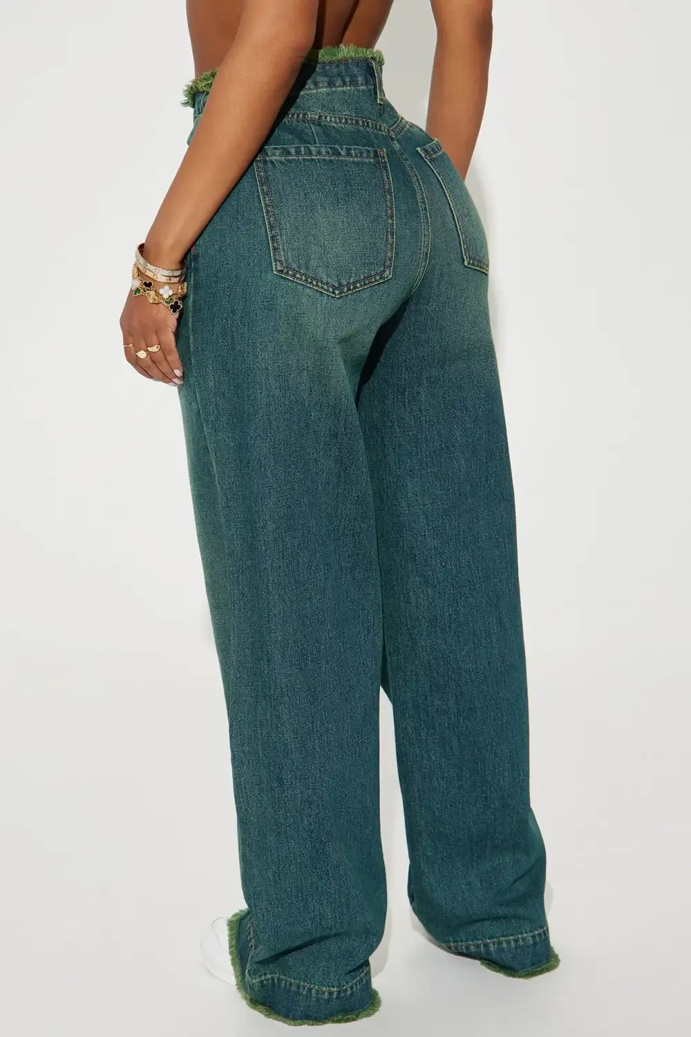 Gatekeeper Tinted Non Stretch Baggy Jeans - Medium Wash
