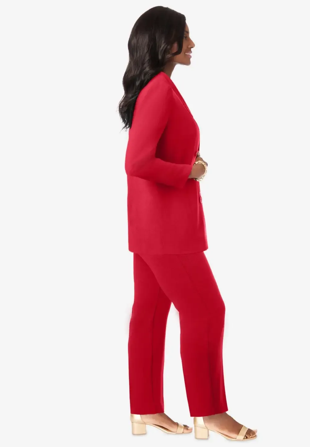 2-Piece Double-Breasted Pantsuit