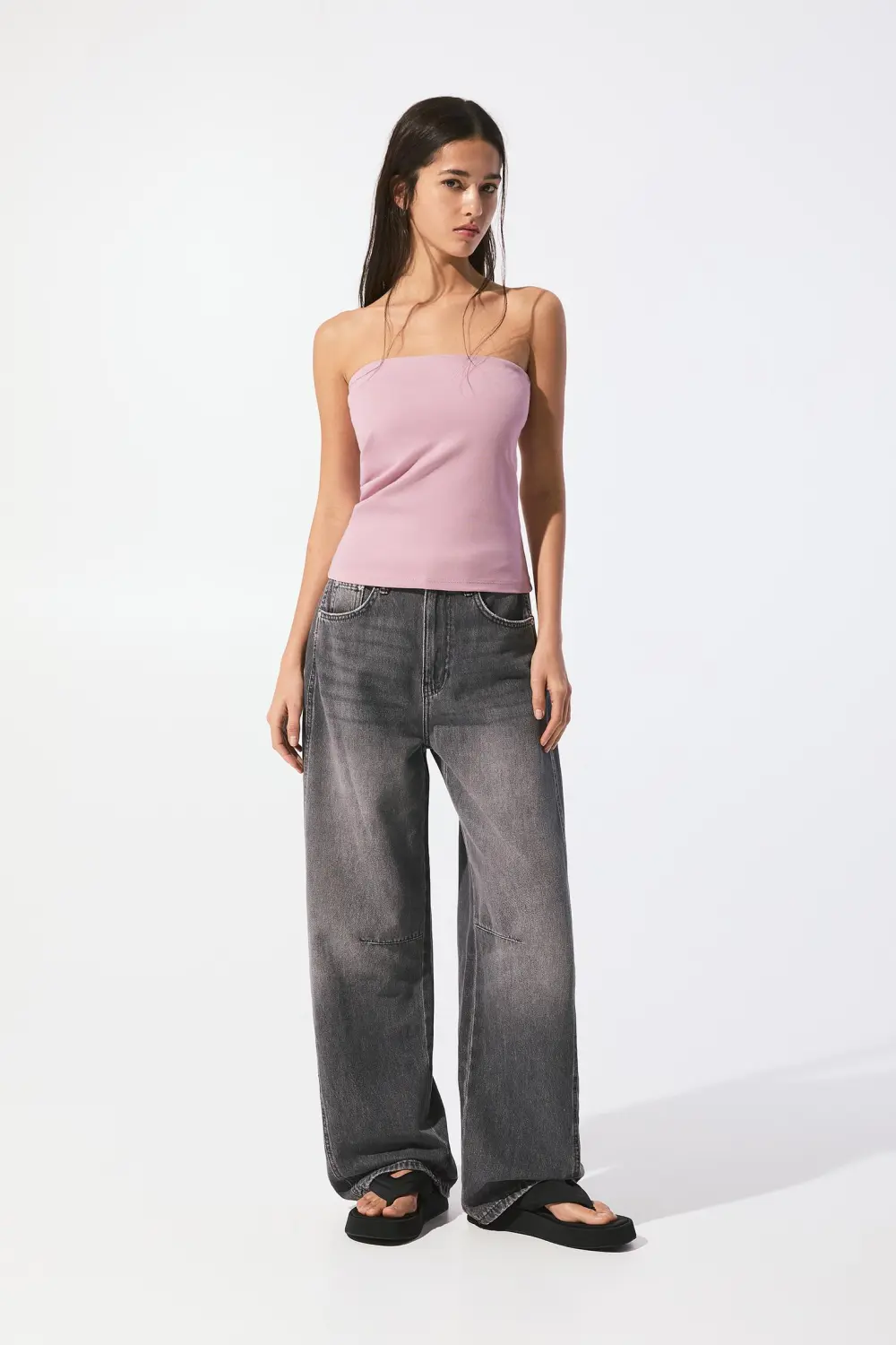 Strapless top
