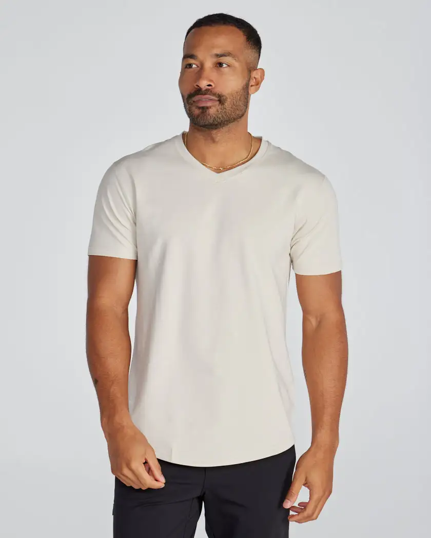 Drop-Cut V-Neck: Lux