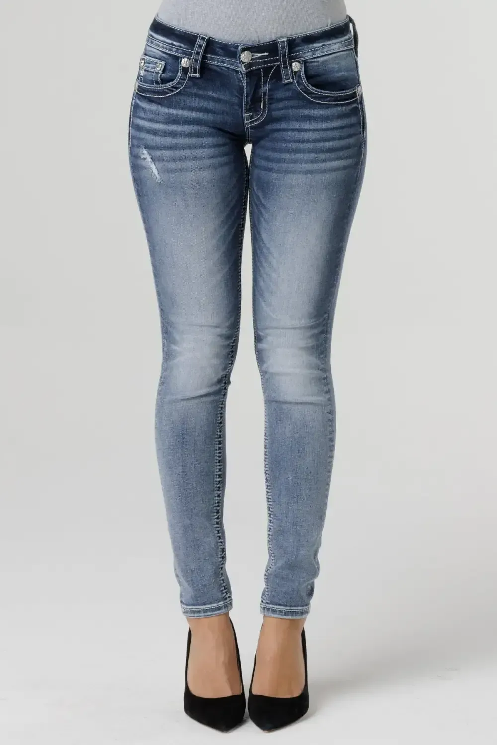 Fleur de Paisley Skinny Jeans