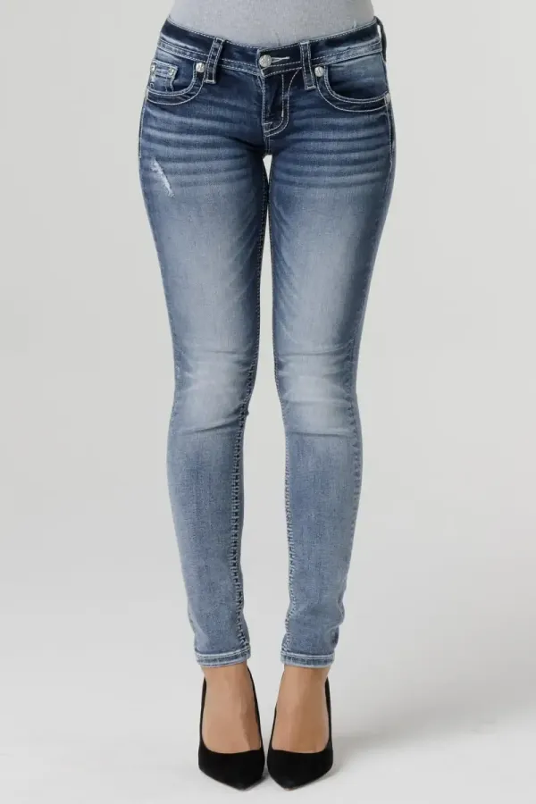 Fleur de Paisley Skinny Jeans