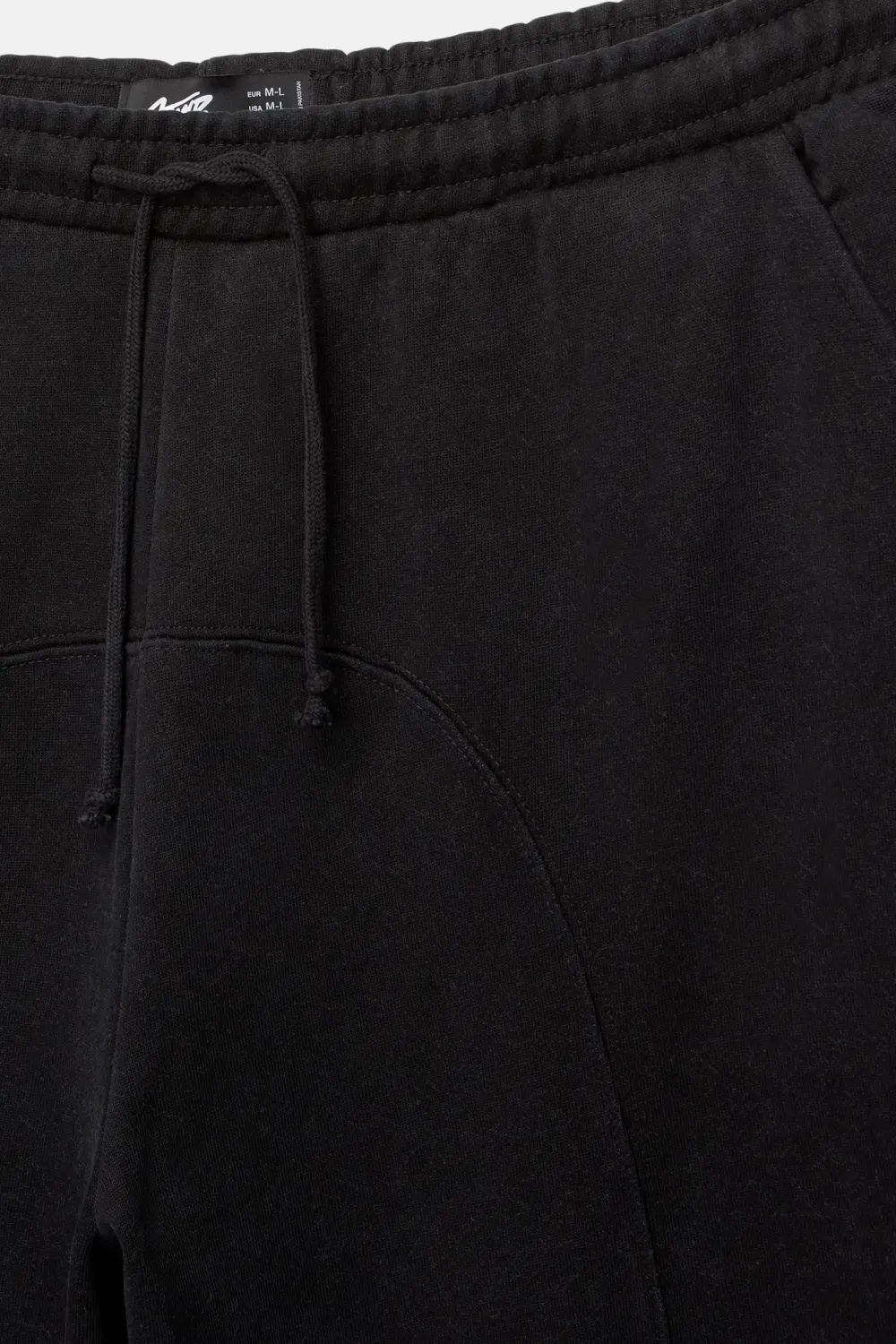 Frayed hem tracksuit Bermuda shorts