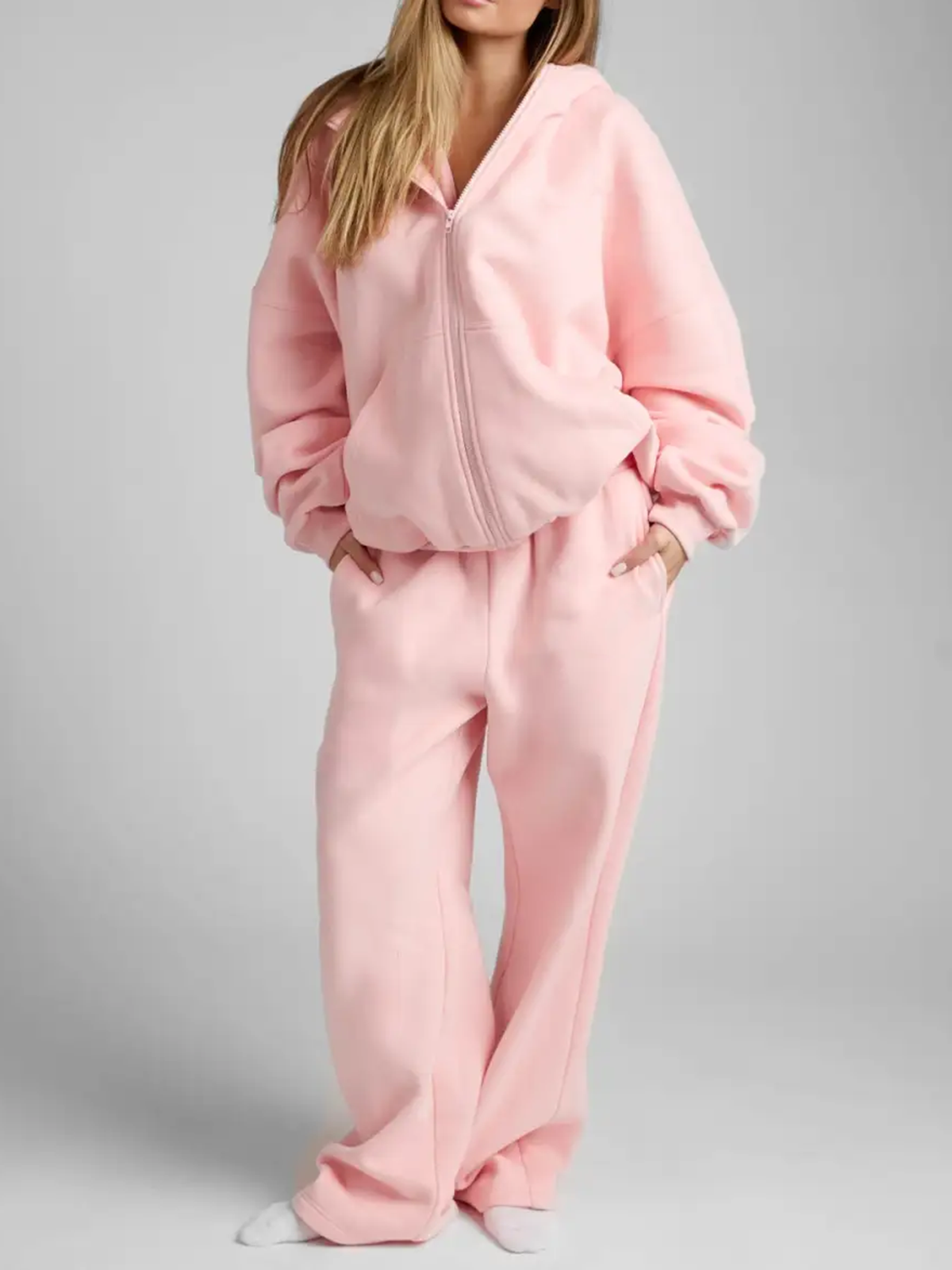 Pastel Zip Hoodie