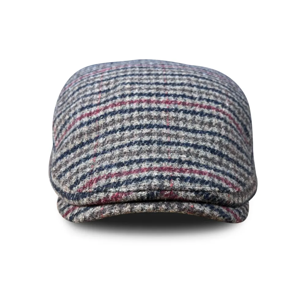 The Hound Boston Scally Cap - Brown Houndstooth