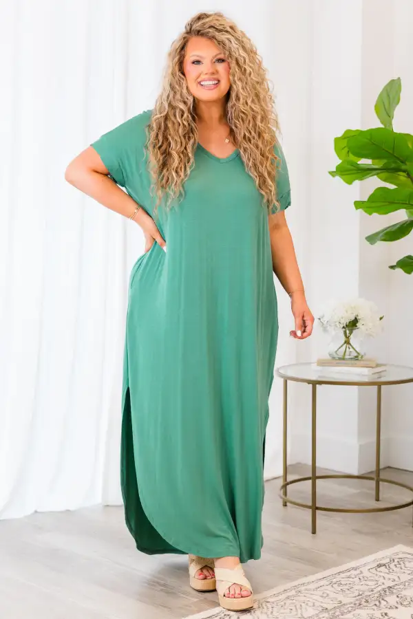 Enchanting Memory Maxi Dress, Sage