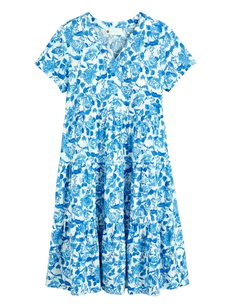 Ella Simone Floral Tiered Dress