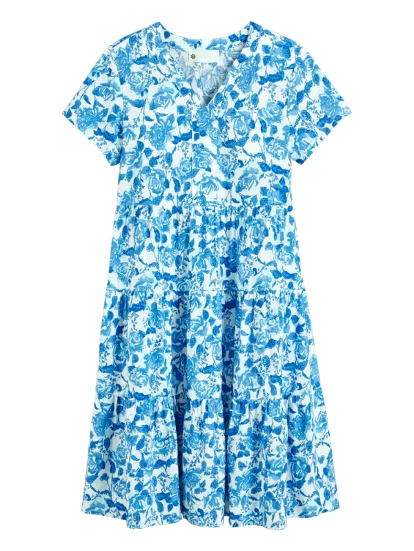 Ella Simone Floral Tiered Dress