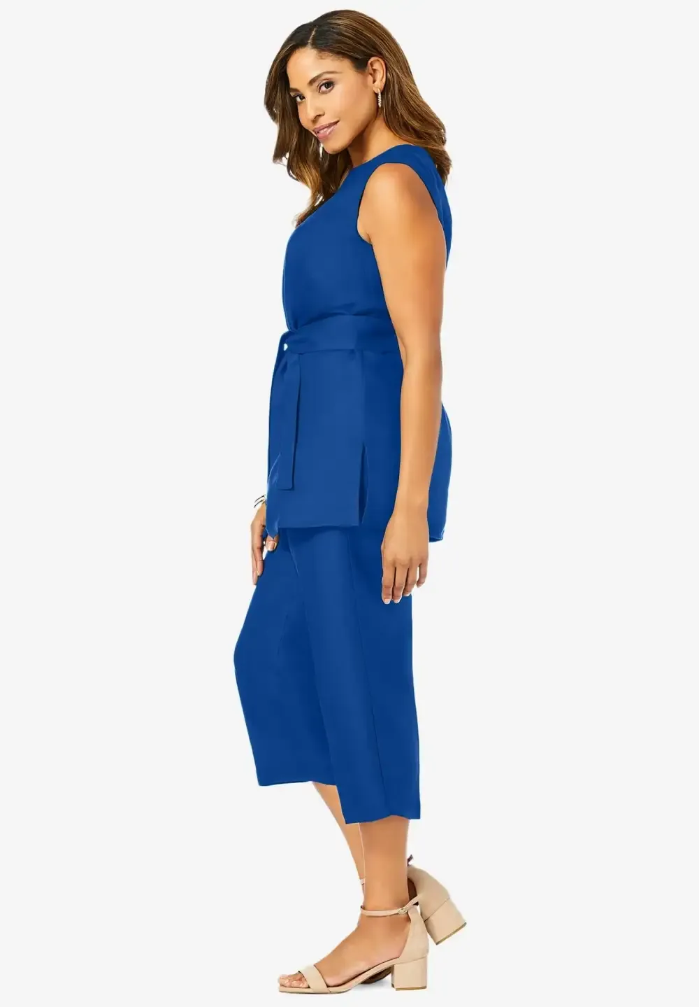 2-Piece Linen Capri Set