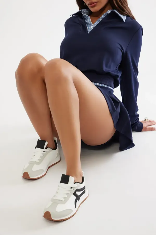 Travis Lace Up Sneakers - White