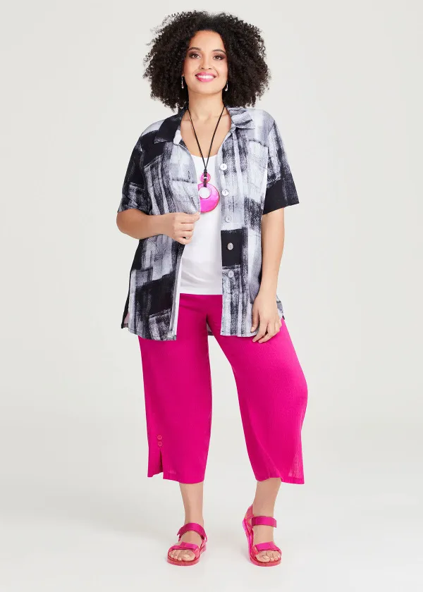 Natural Lia Abstract Shirt