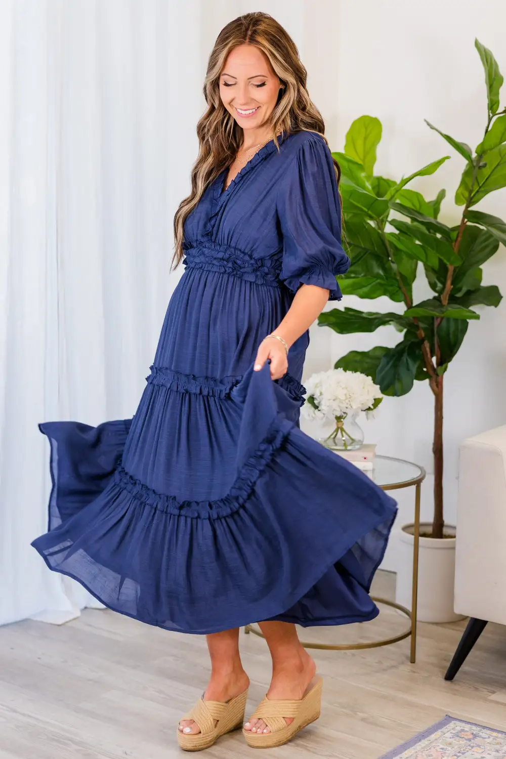 Make A Statement Maxi Dress, Navy