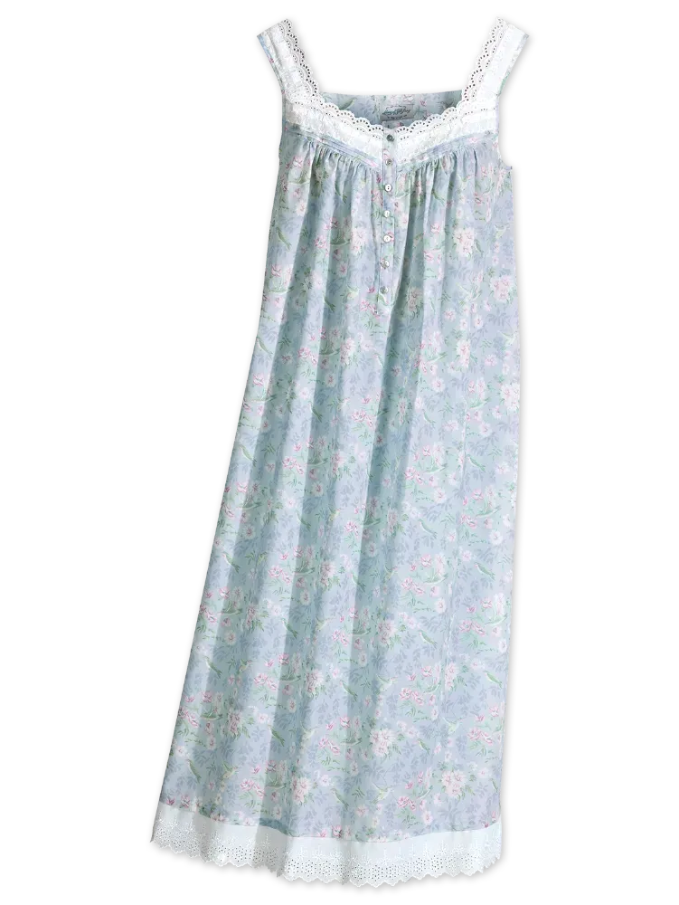 Lanz Hummingbird Cotton Lawn Nightgown