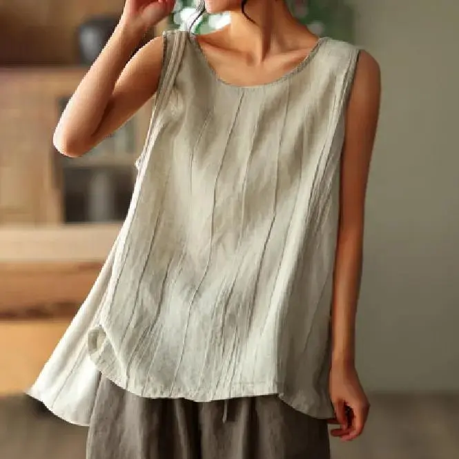 Solid Color Simple Sleeveless Tank Top