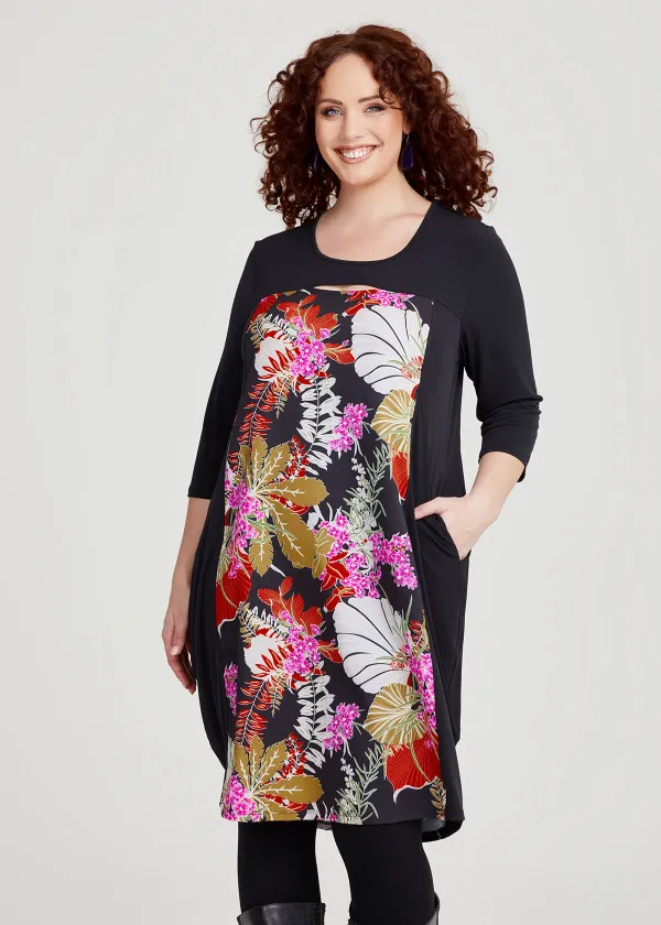 Spliced Floral Luna Dress