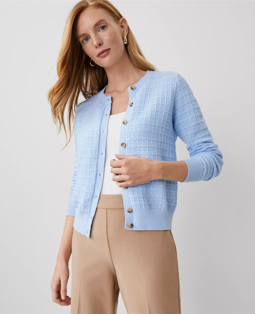 Striped Textured Ann Cardigan