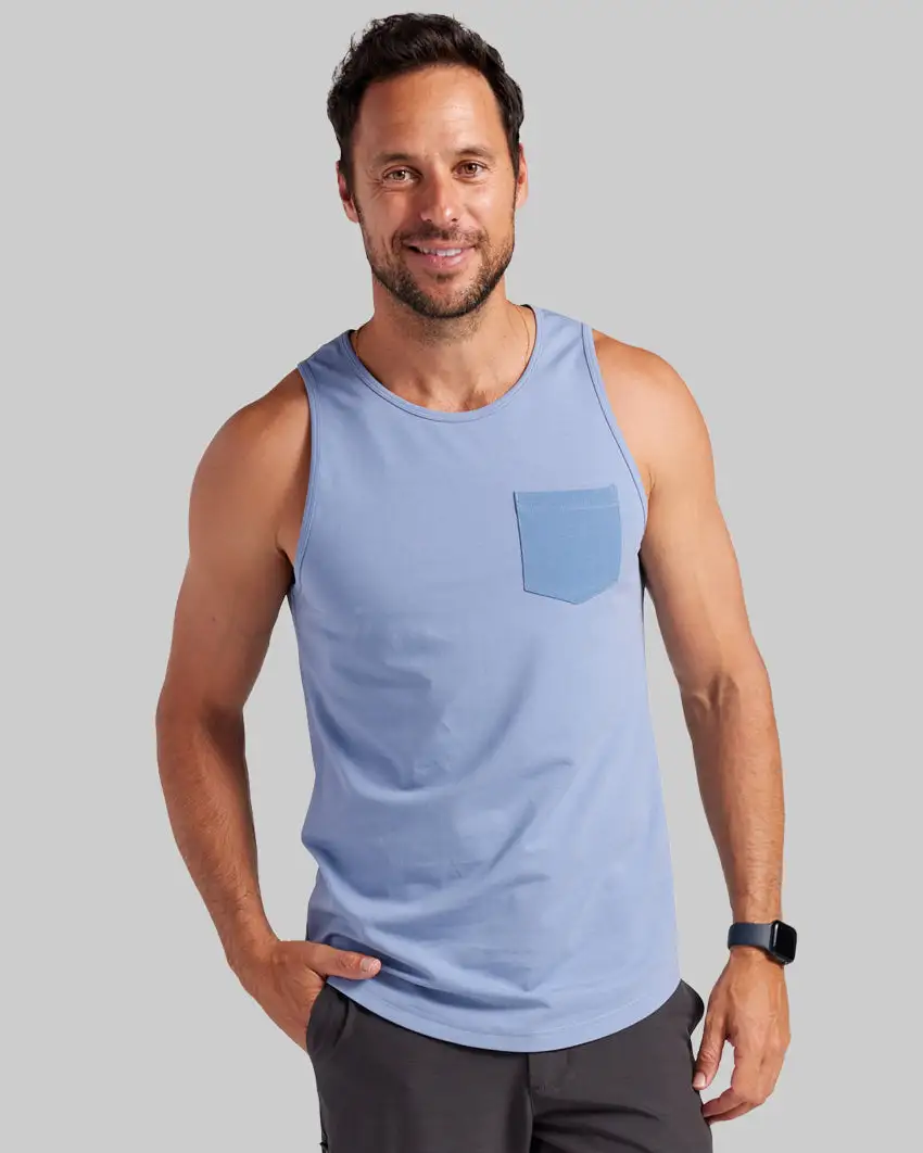 Lux Drop-Cut Pocket Tank