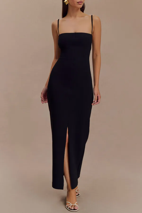 Crepe Maxi Dress