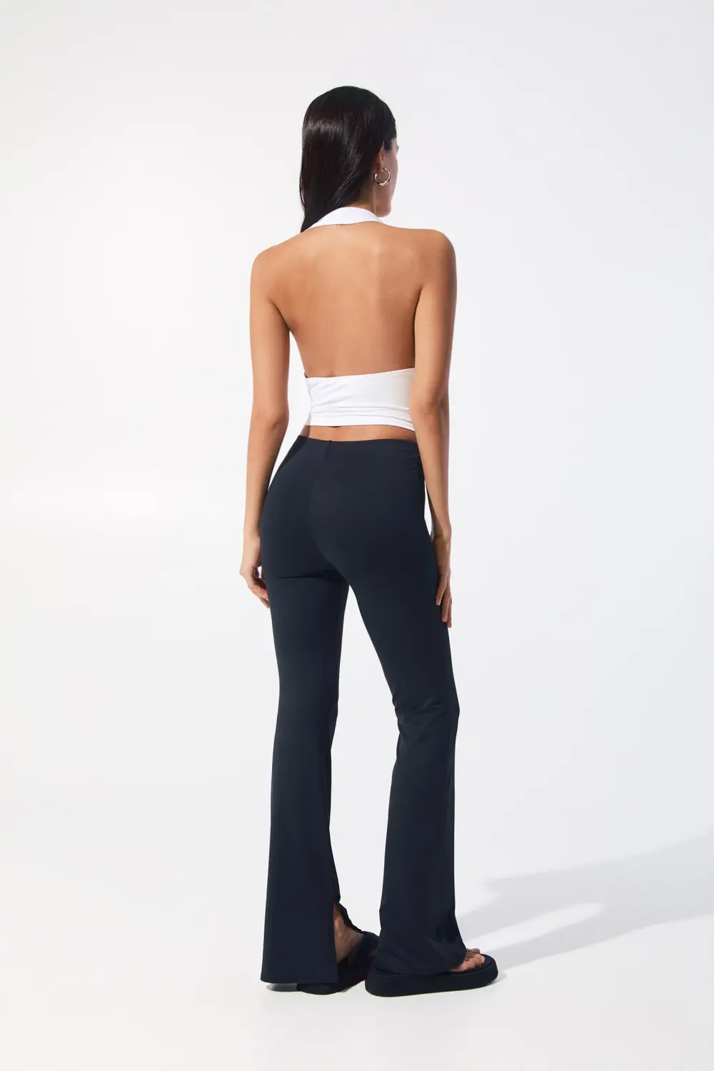 Open-back halter top